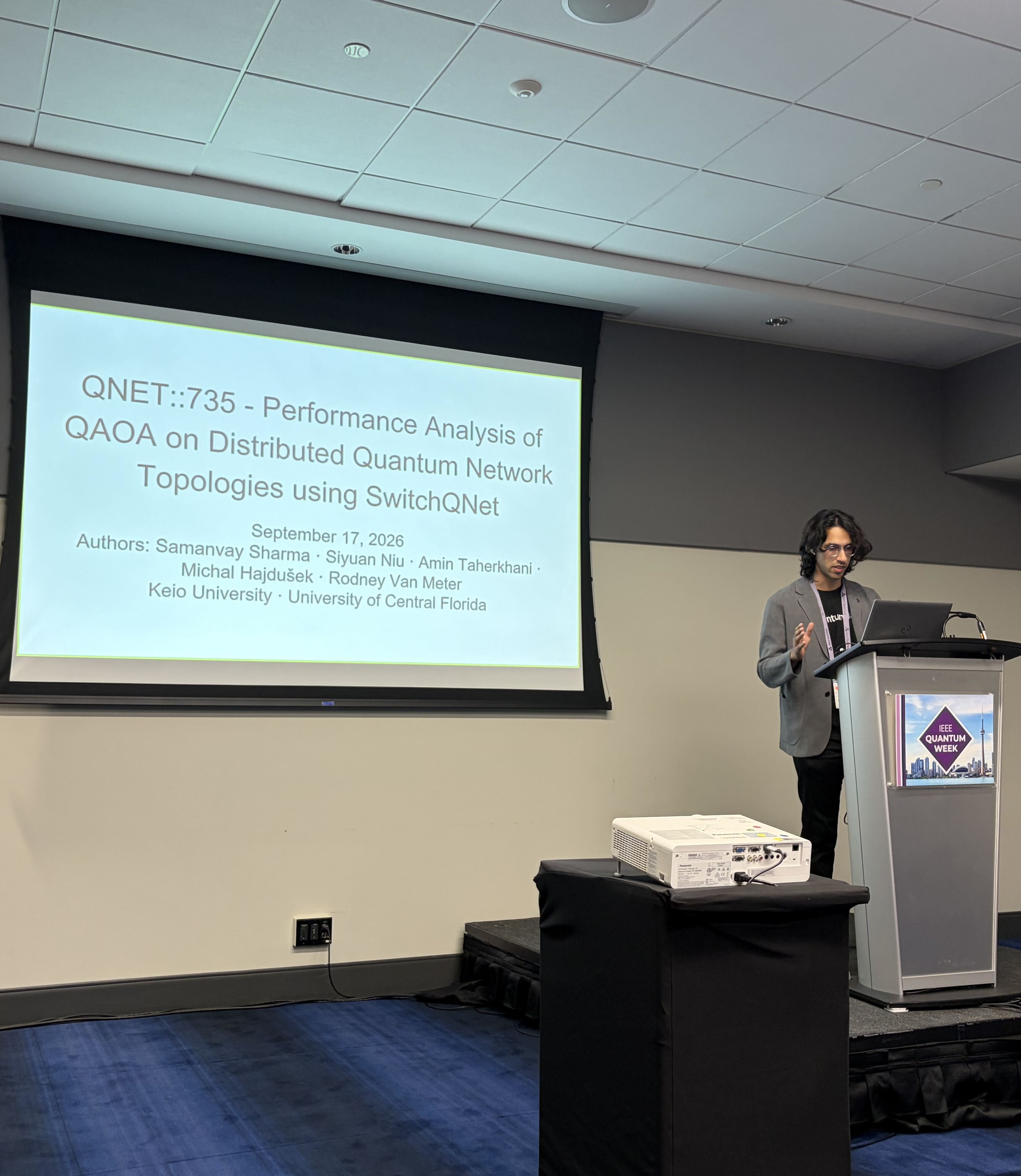 Paper presentation at IEEE Quantum Week 2026